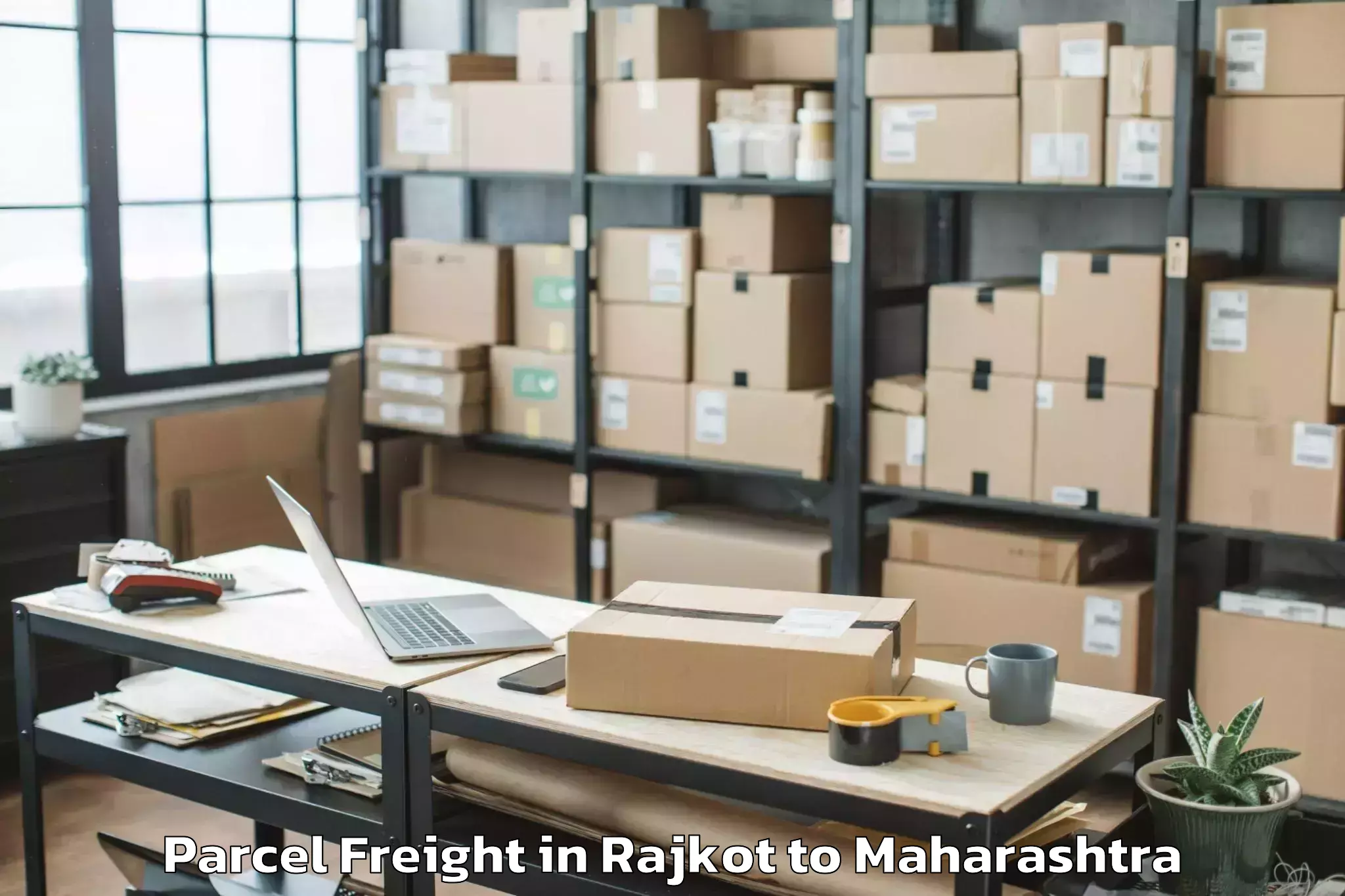 Book Rajkot to Bhamragad Parcel Freight Online